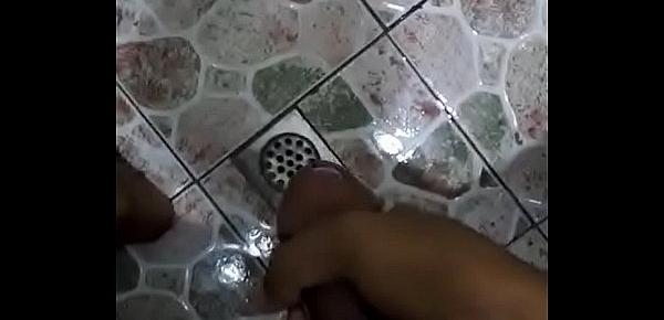  Masturbation at the bathroom